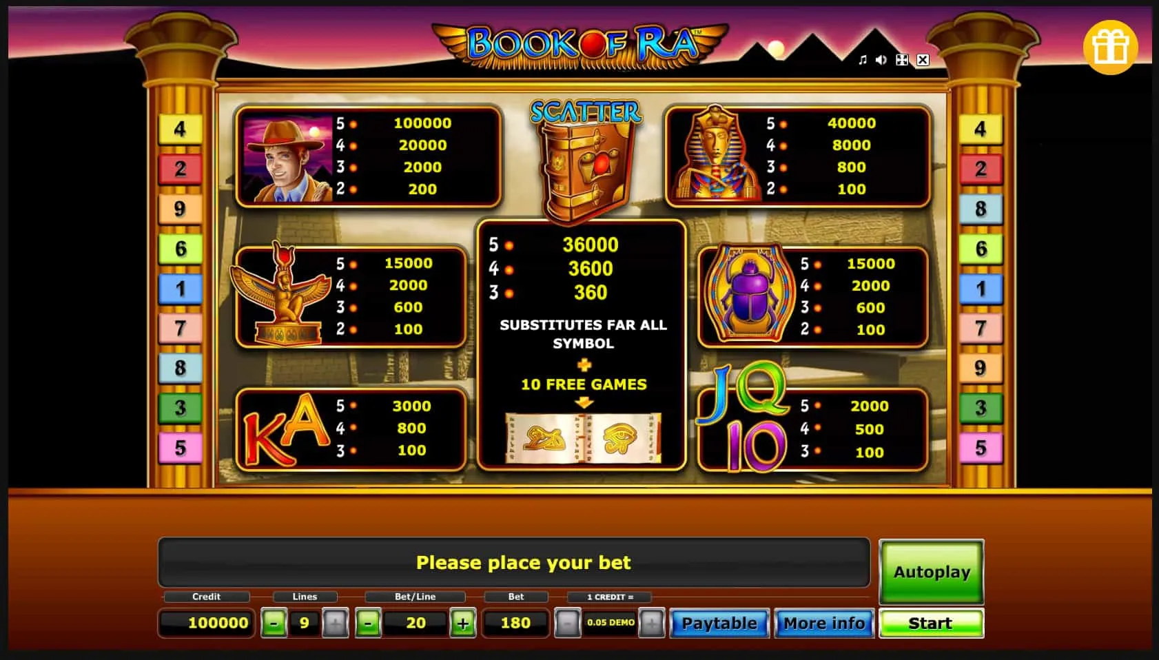 Funzione Gamble - Raddoppia le Vincite